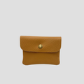 Mini portemonnaie pression camel clair