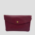 burgundy snap mini bag