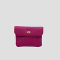 Mini portemonnaie pression fuchsia