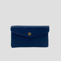 mini snap pouch navy blue