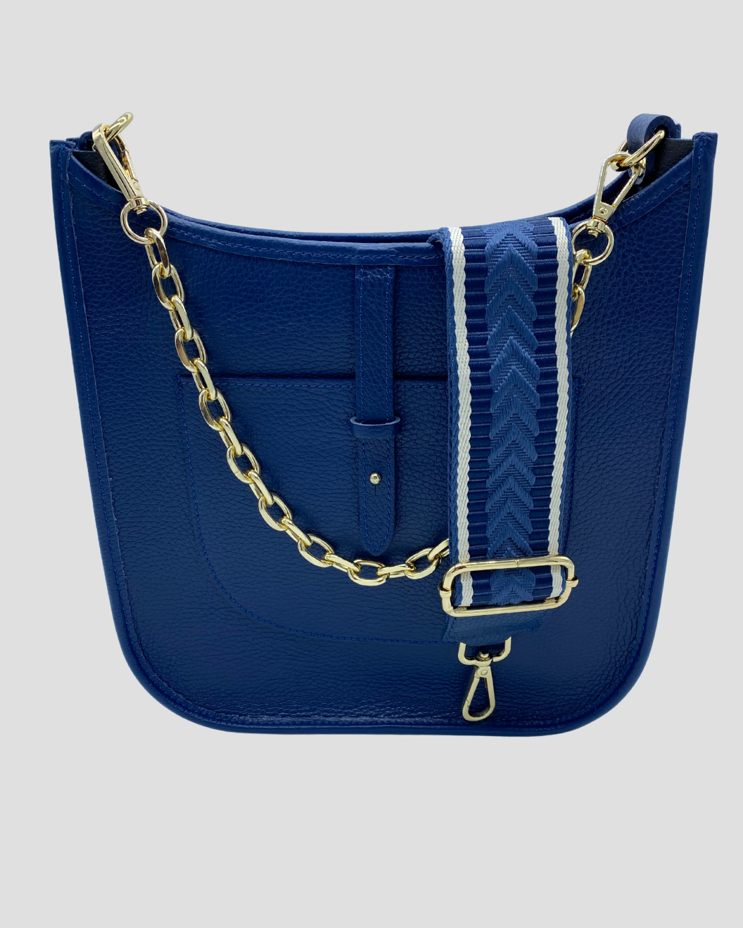 Navy Blue Leather Handbag for Women | Blue Lemon Paris